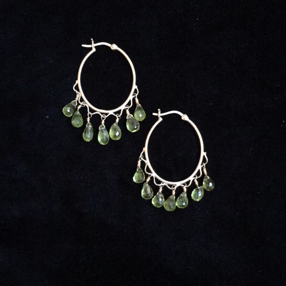 Peridot chandelier earrings 💚 price FIRM - Picture 1 of 5